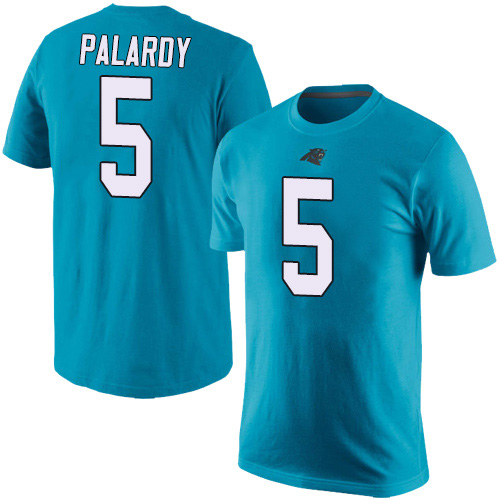 Carolina Panthers Men Blue Michael Palardy Rush Pride Name and Number NFL Football #5 T Shirt->women nfl jersey->Women Jersey